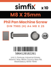 Simfix product label - 7985A408025-D