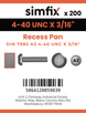Simfix product label - 7985UA2440005-T