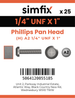 Simfix product label - 7985UFA214025-D