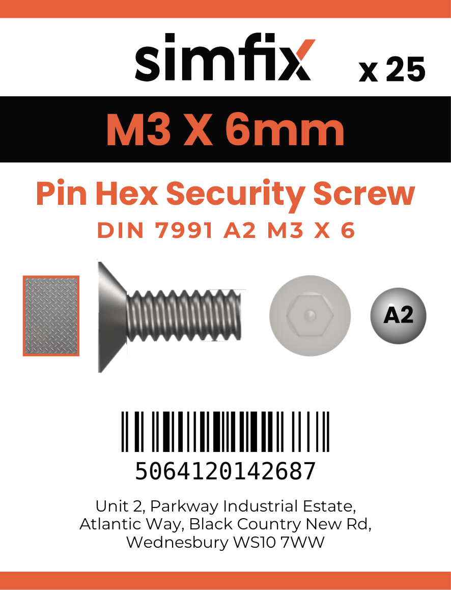 Simfix product label - 7991A203006PIN-D
