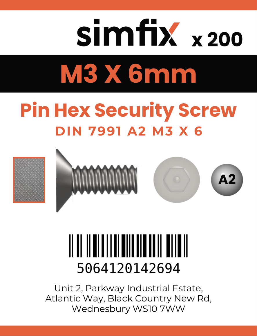 Simfix product label - 7991A203006PIN-T