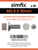 Simfix product label - 7991A2035012TPIN-D
