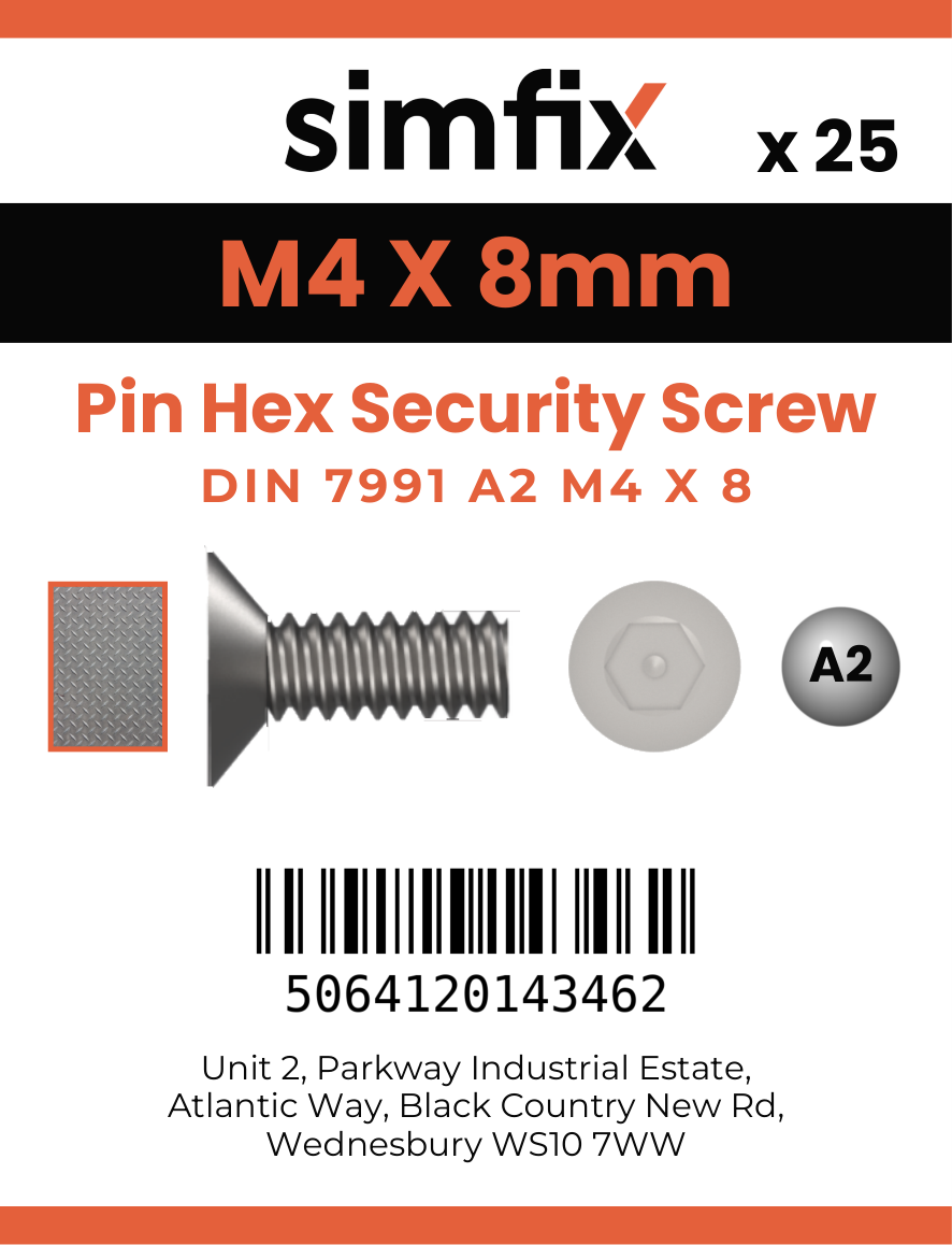 Simfix product label - 7991A204008PIN-D