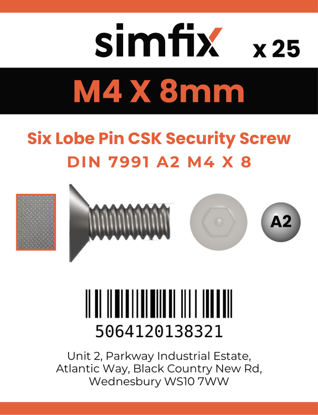 Simfix product label - 7991A204008TPIN-D