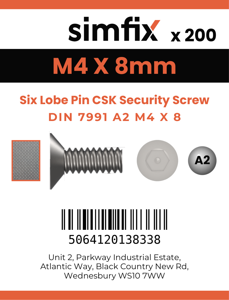 Simfix product label - 7991A204008TPIN-T