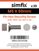 Simfix product label - 7991A205050PIN-D