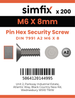 Simfix product label - 7991A206008PIN-T