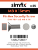 Simfix product label - 7991A208016PIN-D
