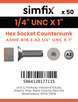 Simfix product label - 7991UA214025-T