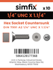Simfix product label - 7991UA214032-D