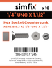 Simfix product label - 7991UA214038-D