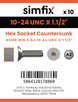 Simfix product label - 7991UA2N10038-D