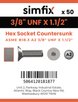 Simfix product label - 7991UFA238038-T