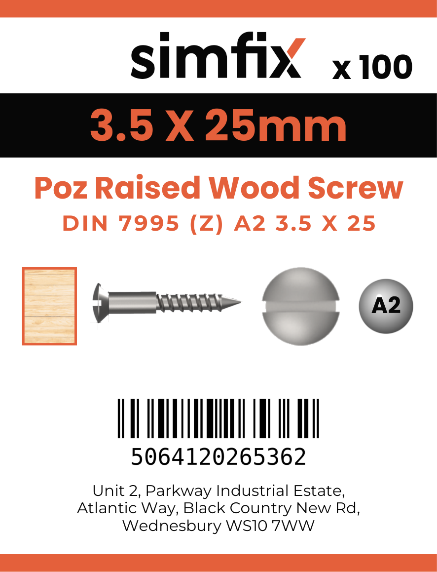 Simfix product label - 7995A235025Z-D