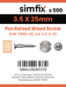 Simfix product label - 7995A235025Z-T