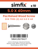 Simfix product label - 7995A250040Z-D