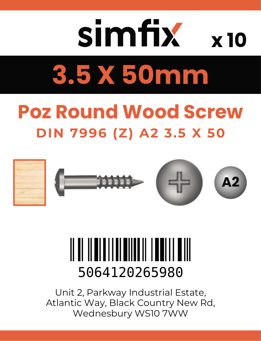 Simfix product label - 7996A235050Z-D