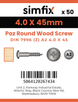 Simfix product label - 7996A240045Z-T