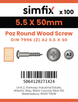 Simfix product label - 7996A255050Z-D