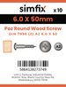 Simfix product label - 7996A260050Z-D