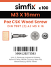 Simfix product label - 7997A203016-D