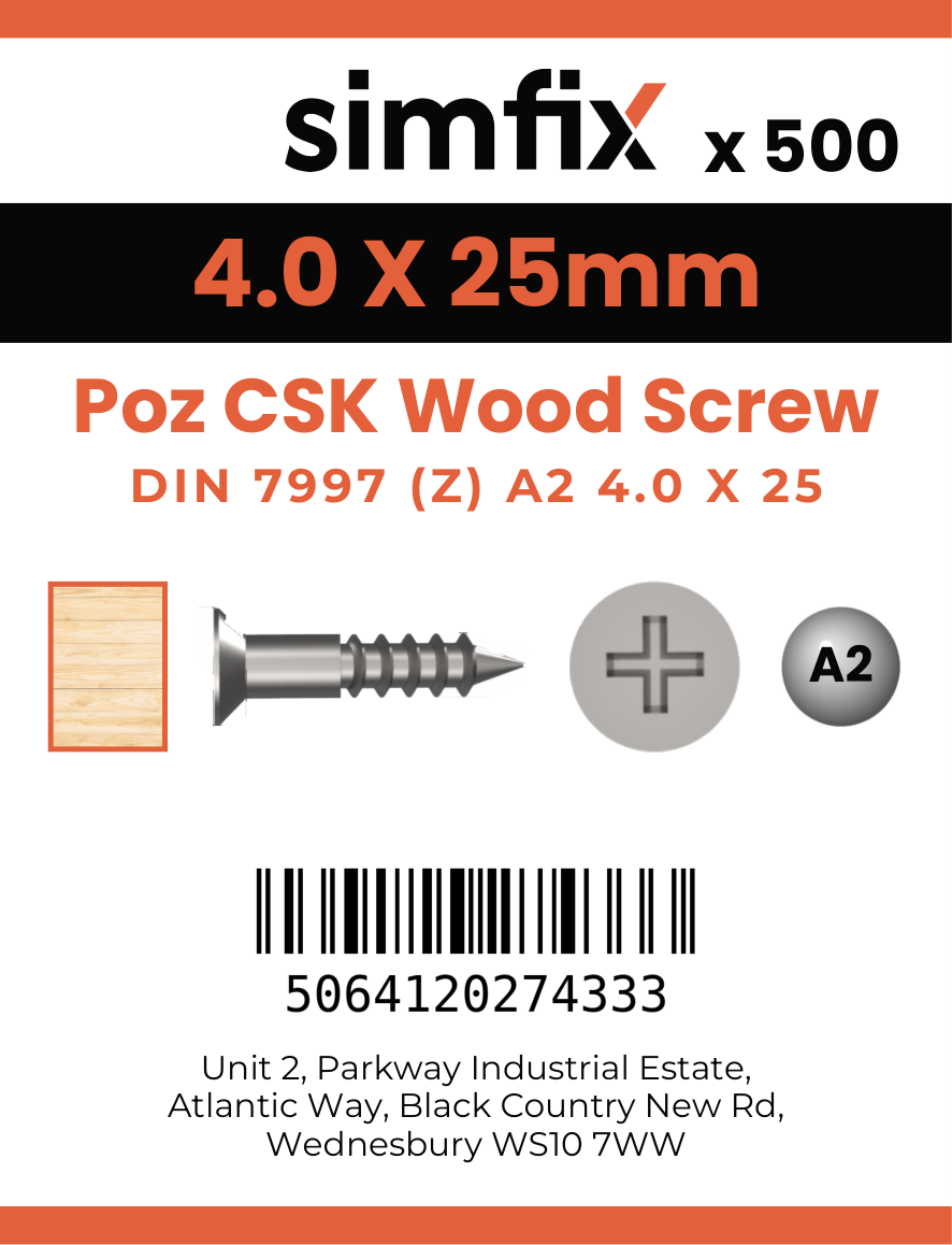 Simfix product label - 7997A204025-T