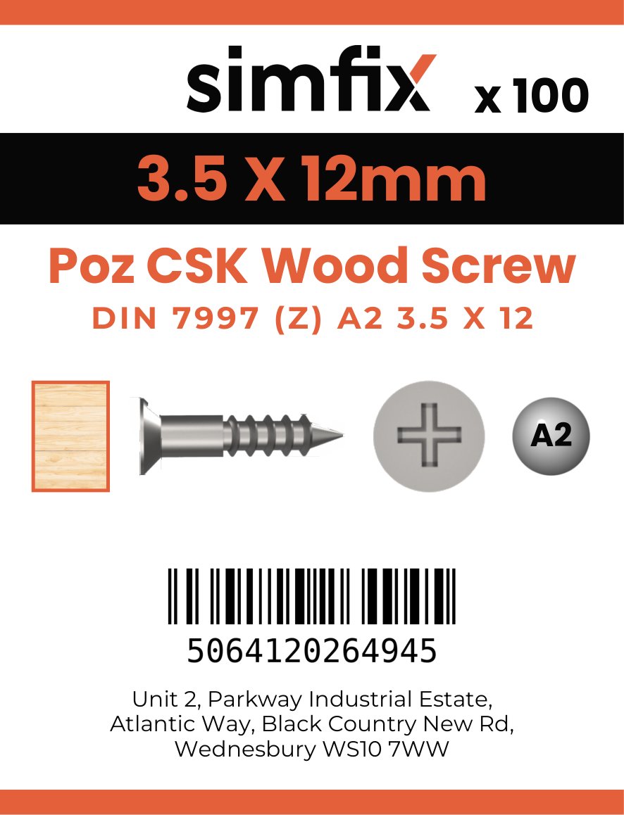 Simfix product label - 7997A235012-D