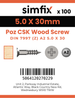 Simfix product label - 7997A250030Z-D