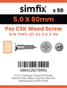 Simfix product label - 7997A250080Z-T