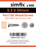 Simfix product label - 7997A255050-T