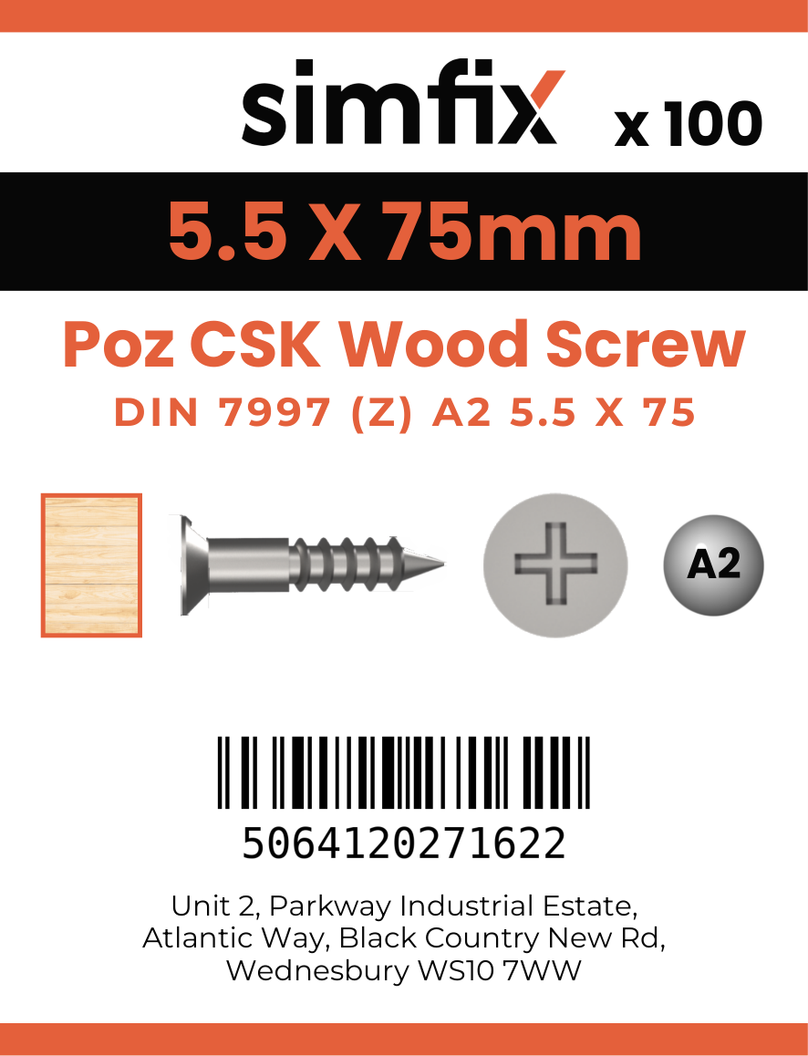 Simfix product label - 7997A255075-D
