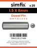 Simfix product label - 7A26015008-D