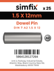 Simfix product label - 7A26015012-D