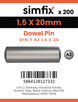 Simfix product label - 7A26015020-T