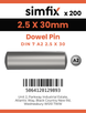 Simfix product label - 7A26025028-T
