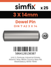 Simfix product label - 7A2603014-D