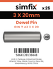 Simfix product label - 7A2603020-D