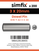 Simfix product label - 7A2603020-T