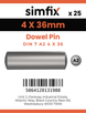 Simfix product label - 7A2604036-D