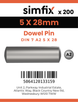 Simfix product label - 7A2605028-T