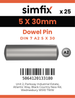 Simfix product label - 7A2605030-D