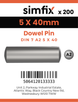 Simfix product label - 7A2605040-T