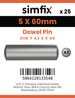Simfix product label - 7A2605060-D