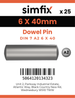 Simfix product label - 7A2606040-D