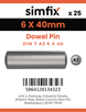 Simfix product label - 7A2606040-D