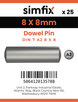 Simfix product label - 7A2608008-D