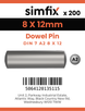 Simfix product label - 7A2608012-T