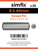 Simfix product label - 7A2608040-D