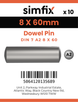 Simfix product label - 7A2608060-D