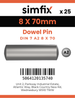 Simfix product label - 7A2608070-D